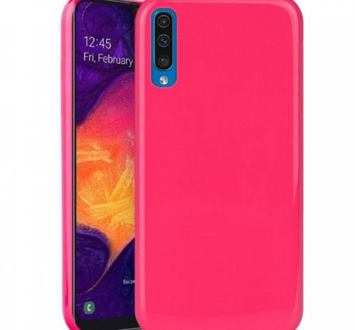 Силиконов калъф / гръб / TPU NORDIC Jelly Case за Samsung A70 - розов