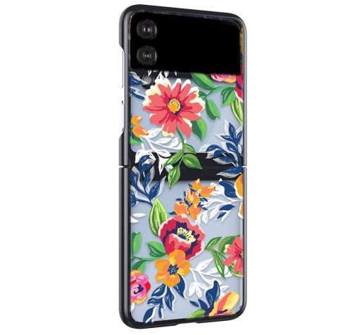 Луксозен твърд гръб / кейс / за Samsung Z Flip4 5G - Шарени цветя