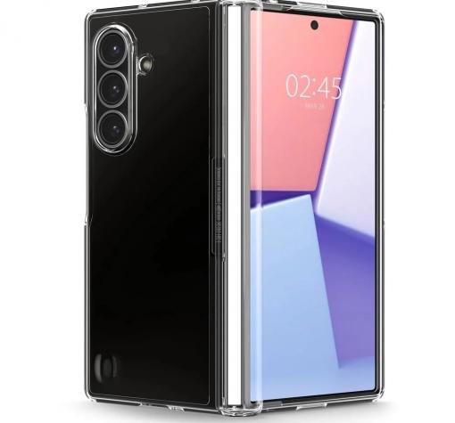 Луксозен твърд калъф / гръб / за Samsung Z Fold 7 - прозрачен