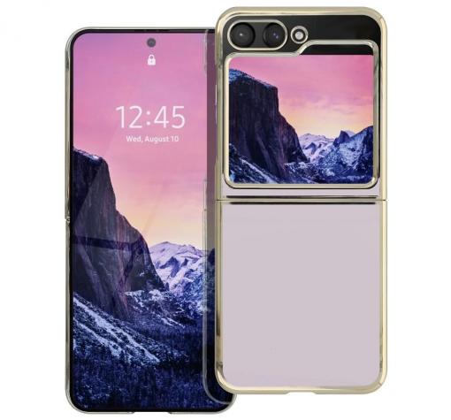 Луксозен твърд гръб / кейс / за Samsung Z Flip5 5G - златист