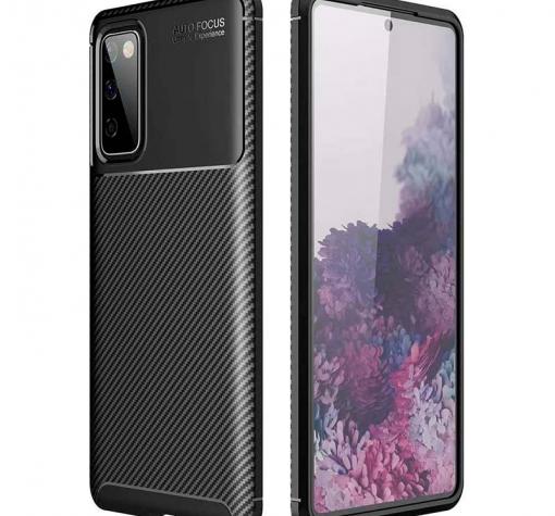 Луксозен силиконов калъф / гръб / TPU Auto Focus за Xiaomi Poco M3 - черен / Carbon