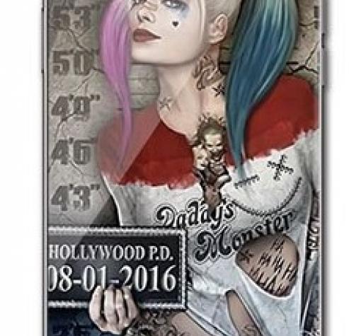 Луксозен стъклен твърд гръб за Samsung S10 Plus - Poker joker Face Girl