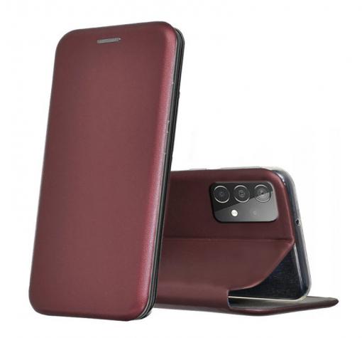 Луксозен кожен калъф Flip тефтер със стойка OPEN за Xiaomi Mi 11 Lite - бордо