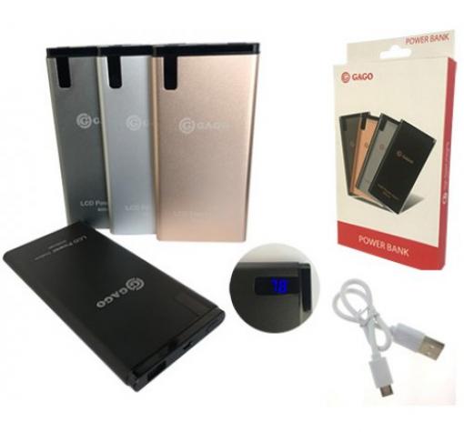Универсална външна батерия / Universal Power Bank Vennus / Micro USB Data Cable 9000mAh - черна