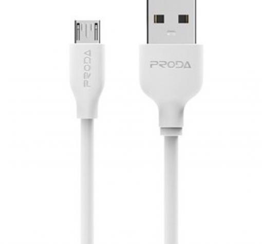 Оригинален USB кабел REMAX Proda PD-B15a Fast Charging Data Cable / Type-C / 1.0м - бял