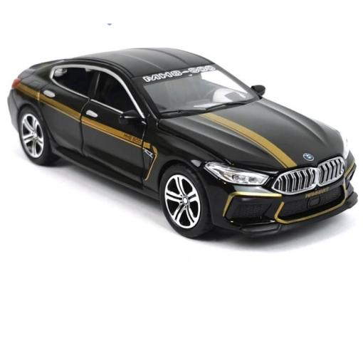 Метална кола с отварящи се врати капаци светлини и звуци BMW M8 Manhart MH8 800 1:32