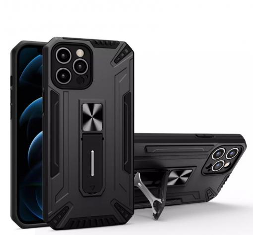 Удароустойчив гръб / кейс / със стойка Magnetic Car Holder за Xiaomi 11T / 11T Pro - черен