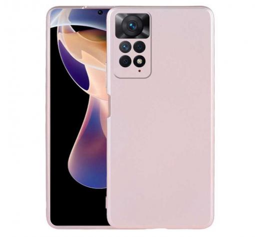 Луксозен силиконов калъф / гръб / кейс за Xiaomi Redmi Note 11 Pro 4G / Noto 11 Pro 5G - розов със защита за камерата