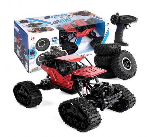 Радиоуправляема RC Кола | Гуми и Вериги | 1/12 | 4WD | 2.4Ghz Метал Rock CRAWLER