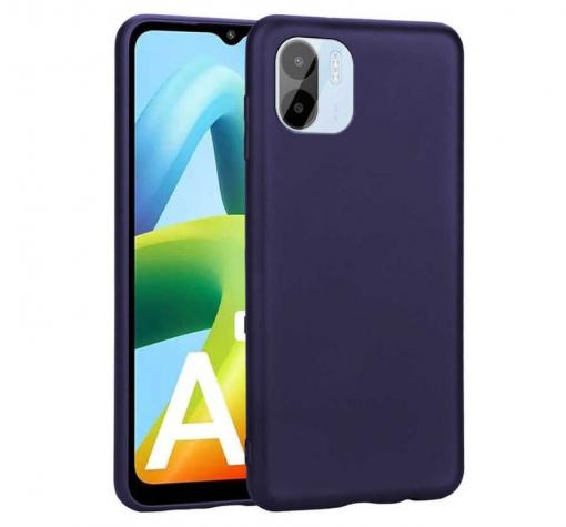 Силиконов калъф / гръб / кейс за Xiaomi Redmi A1 - тъмносин