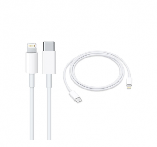 Оригинален кабел за зареждане и пренос на данни за Apple / USB-C to Lightning 1m - бял