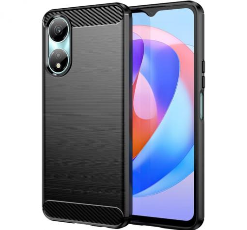 Силиконов калъф / гръб / кейс за Honor X7B - черен / carbon