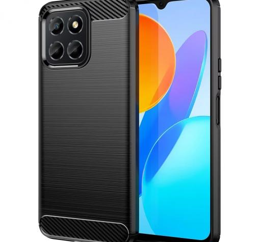 Силиконов калъф / гръб / кейс за Honor X8B - черен / carbon