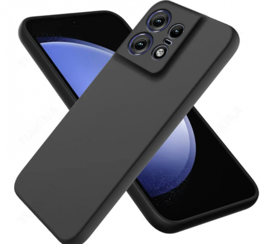 Луксозен силиконов калъф / кейс / Nano TPU за Motorola Edge 50 Pro 5G - черен