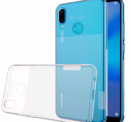 Оригинален силиконов калъф / гръб / TPU X-Level Anti slip за Huawei P20 Lite - прозрачен / мат