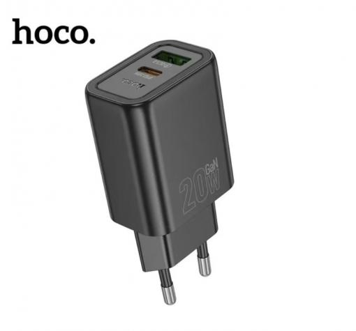 Универсално зарядно устройство / адаптер / HOCO N61 220V 20W / Type-C / USB Port - черно