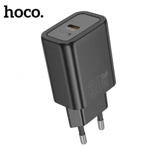 Универсално зарядно устройство / адаптер / HOCO N62 220V 30W / Type-C - черно