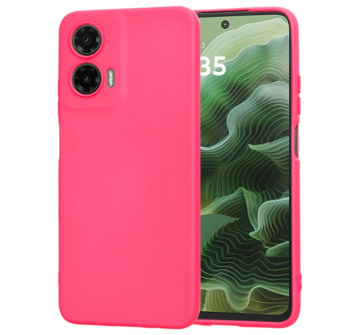 Силиконов калъф / кейс / Nano TPU за Motorola Moto G35 5G - цикламен гръб със защита за камерата