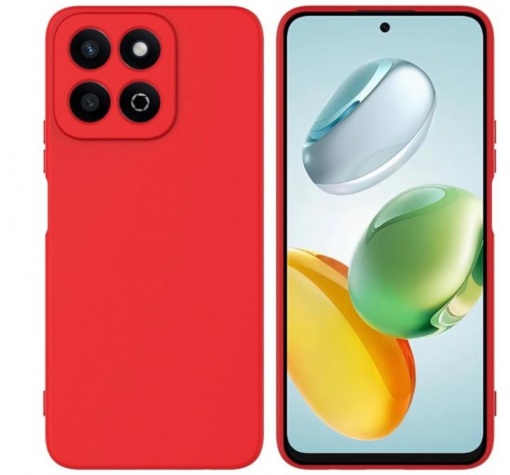 Силиконов калъф / кейс / Nano TPU за Honor 200 Smart - червен гръб със защита за камерата