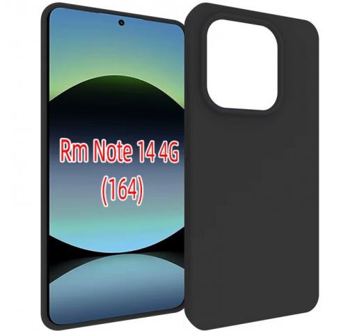 Силиконов калъф / гръб / TPU кейс за Xiaomi Redmi Note 14 4G - черен / мат