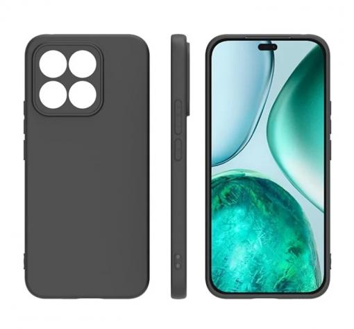 Силиконов калъф / гръб / TPU кейс за Honor X8C - черен гръб със защита за камерата / мат