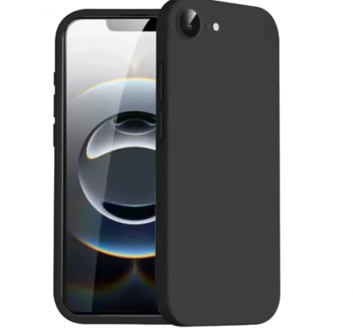 Силиконов калъф / кейс / Nano TPU за Apple iPhone 16e - черен гръб със защита за камерата