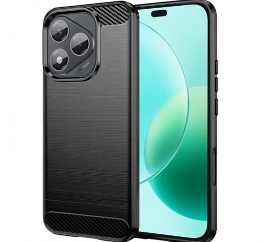 Силиконов калъф / гръб / кейс за Honor 400 Lite - черен / carbon