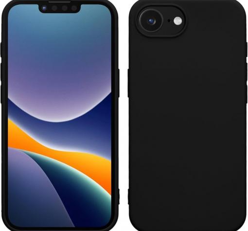 Силиконов калъф / гръб / TPU кейс за Apple iPhone 16e - черен / мат