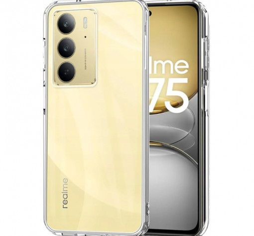 Силиконов калъф / гръб / TPU кейс за Realme C75 - прозрачен гръб със защита за камерата