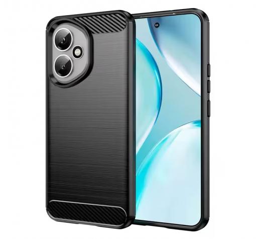 Силиконов калъф / гръб / кейс за Honor 400 5G - черен / carbon