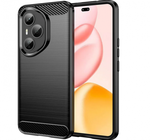 Силиконов калъф / гръб / кейс за Honor 400 Pro 5G - черен / carbon