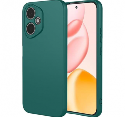 Силиконов калъф / кейс / Nano TPU за Honor 400 5G - тъмно зелен гръб със защита за камерата