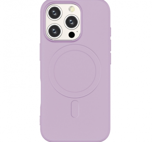 Луксозен гръб / кейс / Smooth Guard Silicone Case с безжично зареждане MagSafe за Apple iPhone 16 Pro Max (6.9) - лилав