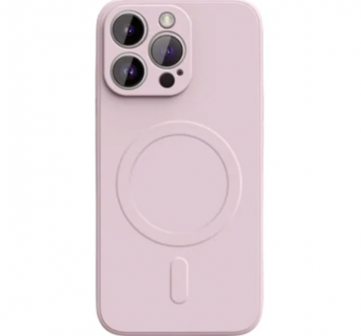 Луксозен гръб / кейс / Smooth Guard Silicone Case с безжично зареждане MagSafe за Apple iPhone 16 Pro Max (6.9) - розов