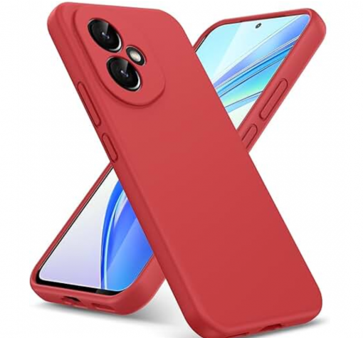Силиконов калъф / кейс / Nano TPU за Honor 400 5G - червен гръб със защита за камерата