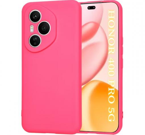 Силиконов калъф / кейс / Nano TPU за Honor 400 Pro 5G - цикламен гръб със защита за камерата