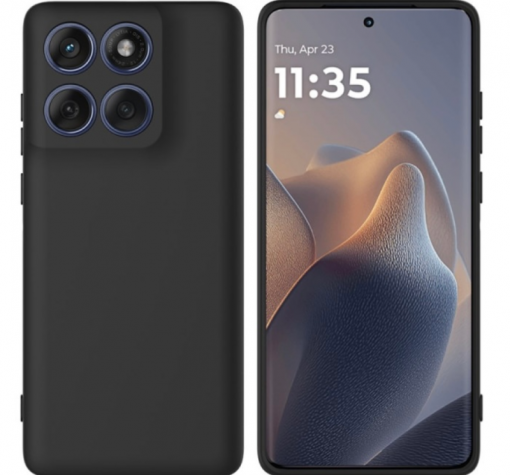 Силиконов калъф / кейс / Nano TPU за Motorola Moto Edge 60 Pro - черен гръб със защита за камерата