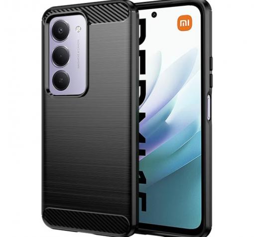 Силиконов калъф / гръб / кейс за Xiaomi Redmi 15 - черен / carbon
