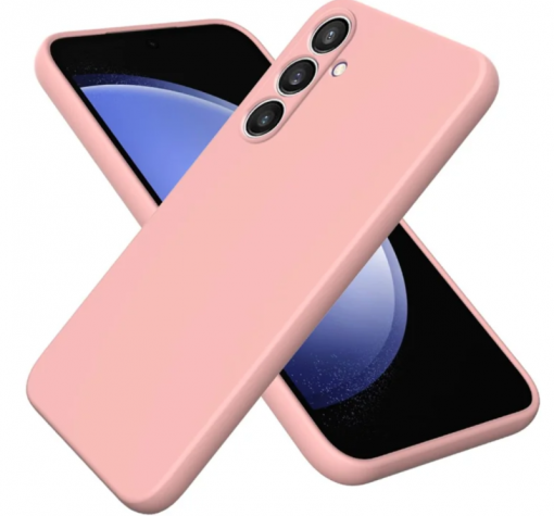 Силиконов калъф / кейс / Nano TPU за Samsung S25 FE - розов гръб със защита за камерата