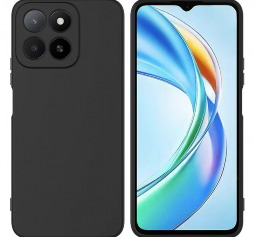 Силиконов калъф / кейс / Nano TPU за Honor 400 Smart / HONOR X7d - черен гръб със защита за камерата