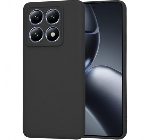 Силиконов калъф / гръб / TPU кейс за Xiaomi 15T - черен със защита на камерата