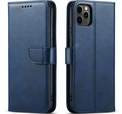 Луксозен кожен калъф Magnet Book със стойка за Honor 400 Smart / HONOR X7d - тъмносин