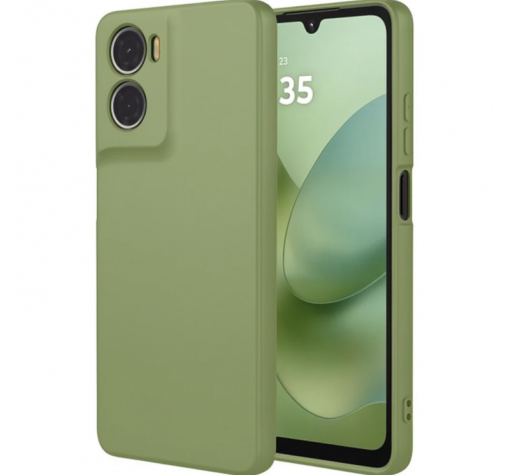 Силиконов калъф / кейс / Nano TPU за Motorola Moto G06 - зелен гръб със защита за камерата