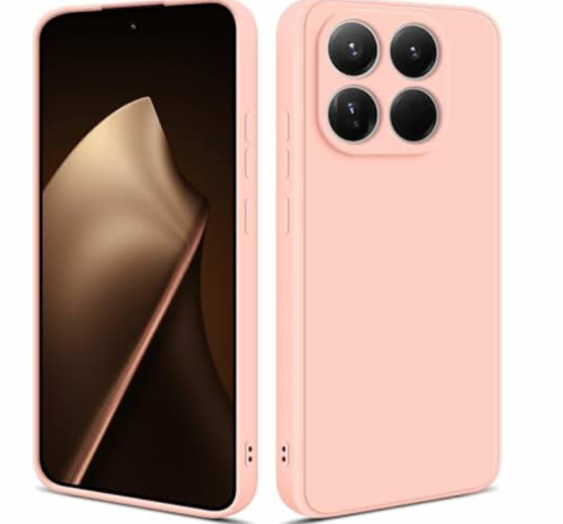 Силиконов калъф / кейс / Nano TPU за Xiaomi 15T - светлорозов гръб със защита за камерата