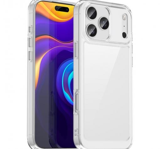 Оригинален удароустойчив гръб / Acrylic Case за Apple iPhone 17 Pro - прозрачен