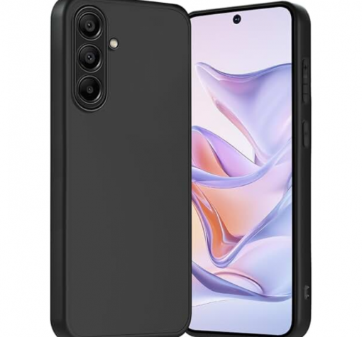 Силиконов калъф / кейс за Samsung A27 - черен гръб със защита за камерата