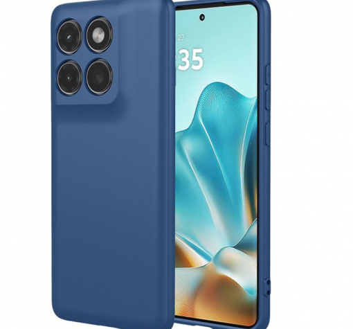 Силиконов калъф / кейс за Xiaomi 17 - тъмносин гръб със защита за камерата