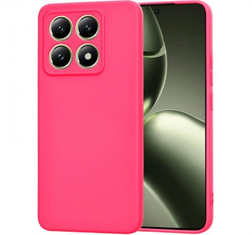 Силиконов калъф / кейс за Xiaomi 17 - розов гръб със защита за камерата