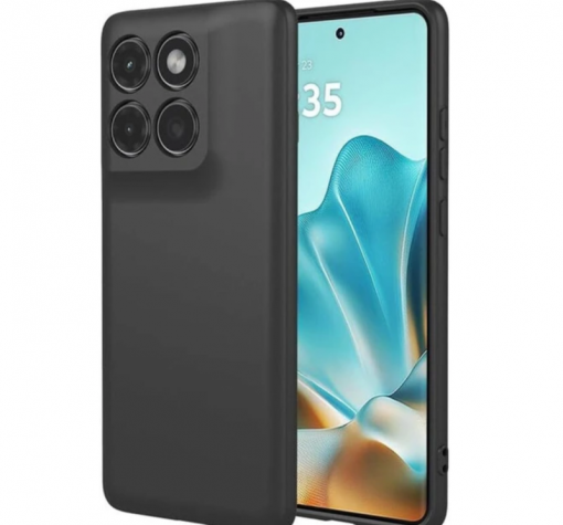 Силиконов калъф / гръб / TPU кейс за Motorola Moto G57 / Motorola Moto G57 Power - черен гръб със защита за камерата