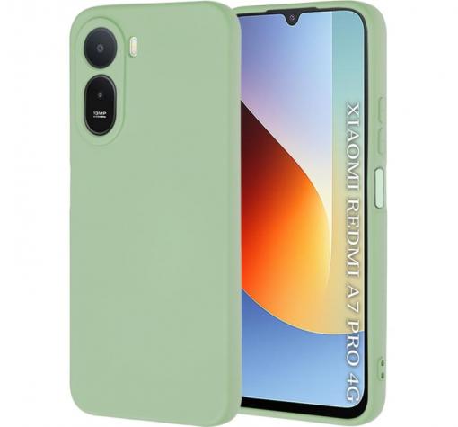 Силиконов калъф / гръб / за Xiaomi Redmi A7 Pro - зелен кейс със защита на камерата